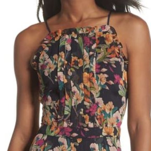 Adelyn Rae Penelope Floral Print Jumpsuit.  SZ S - Picture 4 of 6